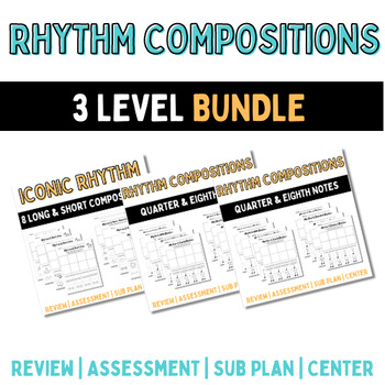 Preview of Rhythm Composition BUNDLE | 3 Levels | No Prep