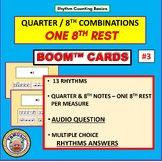 Rhythm Counting Basics Quarter & 8th Combination Boom™ Cards 3 - One 8th Rest