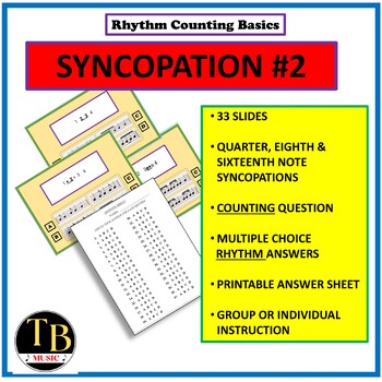 Preview of Rhythm Counting Basics: SYNCOPATION #2