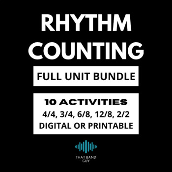 Preview of Rhythm Counting, FULL UNIT BUNDLE - Music Theory