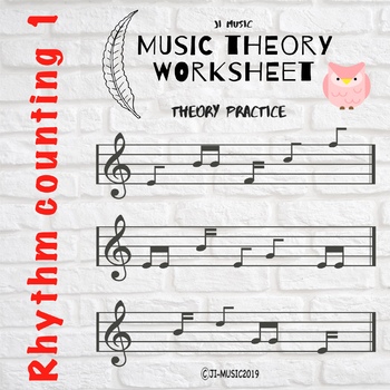 Preview of Rhythm Counting Worksheet - Entry