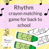 Rhythm Crayons Matching Game for Back to School Music Review