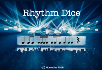 Preview of Rhythm Dice: Smart Notebook Interactive Music Activity