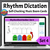 Rhythm Dictation Online Music Boom Cards Game - Set 4