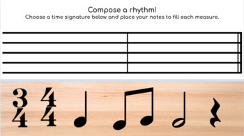 Preview of Rhythm Drag and Drop Google Slide