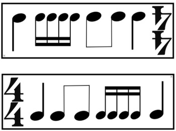 Preview of Rhythm Flashcard Tents