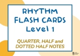 Rhythm Flashcards Level 1 (Half, Dotted half and quarter notes)