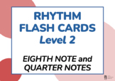 Rhythm Flashcards Level 2 (Quarter notes, beamed eighth no