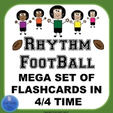 Rhythm Flashcards Mega Set- Football Theme