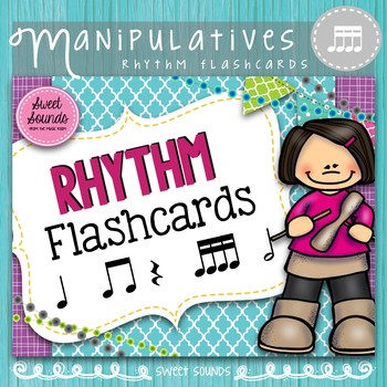 Preview of Rhythm Flashcards - Printable Sixteenth Notes Music Activity