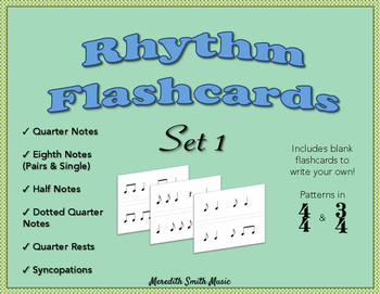 Preview of Rhythm Flashcards - Set 1