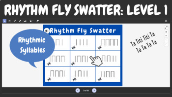 Preview of Rhythm Fly Swatter Stick Notation: Level 1 -Ta & Titi (Rhythmic Syllable audio)