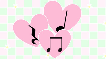 Preview of Rhythm Heart Manipulatives Music