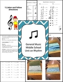 Rhythm Lesson Plans for the Middle School Music Class