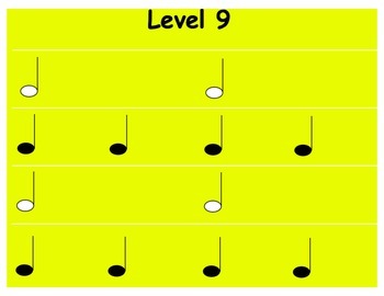 Preview of Rhythm Levels: 2nd Grade