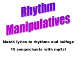 Rhythm Manipulatives - Match Rhythms to Words - K-4 Music