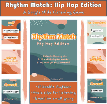 Preview of Rhythm Match: Hip Hop Edition (easy)