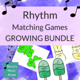 Rhythm Matching Games for Music Centers GROWING BUNDLE