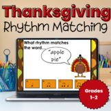 Rhythm Matching Thanksgiving Activity - Ear Training for E