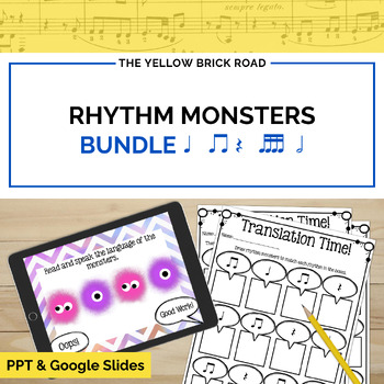 Preview of Rhythm Monsters Bundle - rhythm games - rhythm lesson