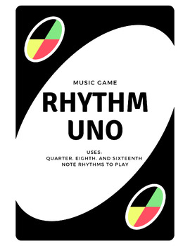 Preview of Rhythm Music Uno, Music Game, Counting, Steady Beat
