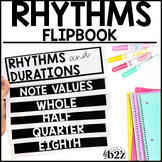 Rhythm Note Value Flipbook Worksheets Review Elementary Mu