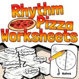 Rhythm Pizza Worksheets | Music Math Fractions Studies