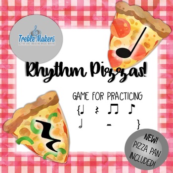Preview of Rhythm Pizzas {quarter, half and eighth notes/rests}