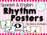 Spanish & English Rhythm Posters, UK Terms Included
