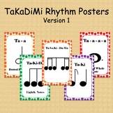 Rhythm Posters - Takadimi, Compound Meter | Color Pop