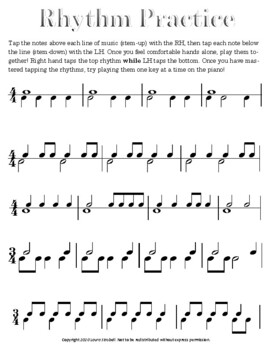Preview of Rhythm Practice - Internalizing Rhythms for Music and Piano Students Improv Comp