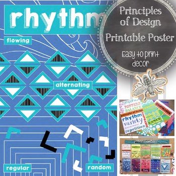Rhythm Principles Of Design Printable Poster Art Classroom Decor