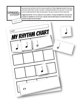 Preview of Rhythm Puzzle Chart - Create-a-Rhythm Basic Pack