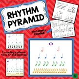 Rhythm Pyramid (Posters and Rhythm Worksheets)