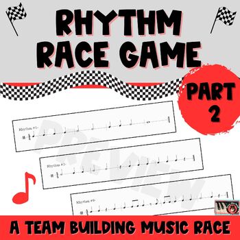 Preview of Rhythm Race Game PART 2 - A FUN musical activity for your music classes