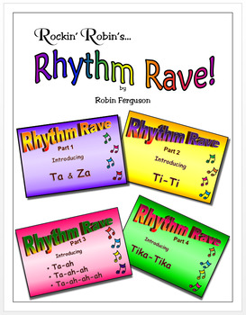 Preview of Rhythm Rave (Kodaly) - Bundle Set A - Parts 1-4 (Rhythm Intro & Practice)