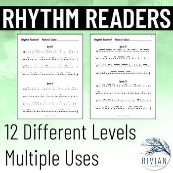 Preview of Rhythm Readers for Rhythm Counting Sight Reading or Rhythm Worksheets