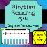 Rhythm Reading - 5/4 Time Signature - Drag & Drop