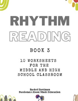 Preview of Rhythm Reading Book 3 Teacher Guide - for middle and high school music