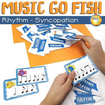 Preview of Rhythm Reading Matching Card Game Center - Syncopation Go Fish