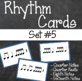 Rhythm Reading Cards - Quarter Notes/Rests, Eighth Notes, 