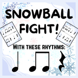 Rhythm Reading SNOWBALL FIGHT!! | Quarter Notes, Eighth No