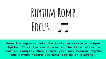 Preview of Rhythm Romp: Eighth Note Pairs Practice