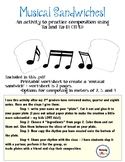 Rhythm Sandwiches - a tasty way to practice composing in m