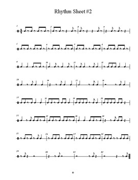 Rhythm Sheets for All Music Classes by Kaleb Chamberlin | TpT