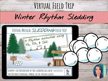 Preview of Rhythm Sledding in Winter Virtual Musical Field Trip