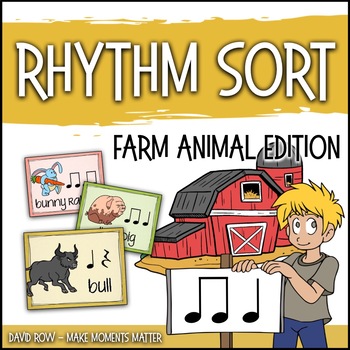 Preview of Rhythm Centers and Composition Rhythm Sort - Farm Edition