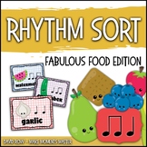 Rhythm Centers and Composition Rhythm Sort - Food Edition