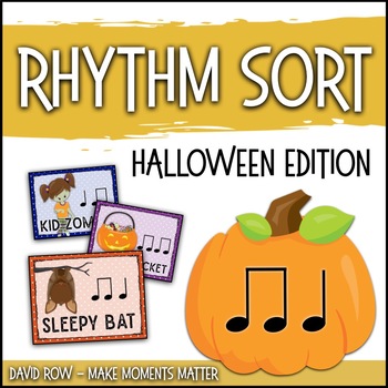 Preview of Rhythm Centers and Composition Rhythm Sort - Halloween Edition