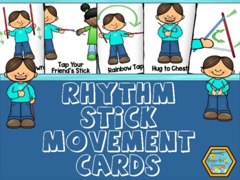 Preview of Rhythm Stick Movement Cards
